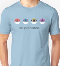 Pokemon Pokeball Be Prepared Unisex T-Shirt