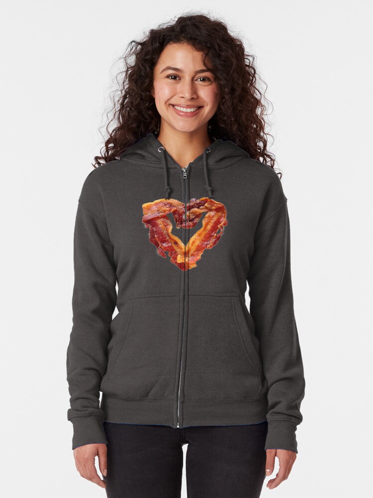 Alternate view of Bacon Zipped Hoodie