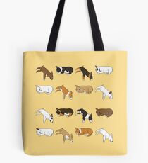 Lazy Bull Terrier - Yellow Tote Bag