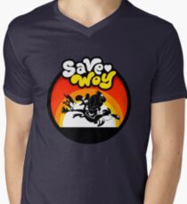 Save WOY emblem Men's V-Neck T-Shirt