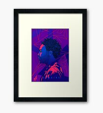Gambino Neon Lights Framed Print