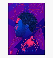 Gambino Neon Lights Photographic Print