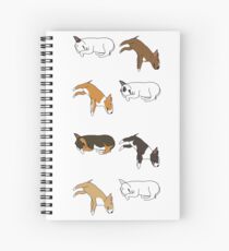 Lazy Bull Terrier - White Spiral Notebook