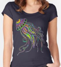 Electric Jellyfish Women's Fitted Scoop T-Shirt