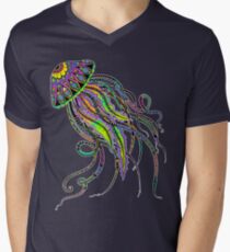 Electric Jellyfish Men's V-Neck T-Shirt