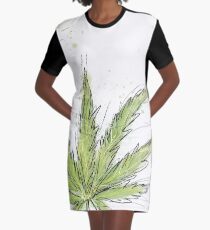 Cannabis Graphic T-Shirt Dress