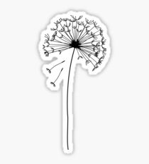 Floral pattern of dandelions Sticker