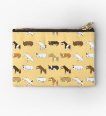 Lazy Bull Terrier - Yellow Studio Pouch