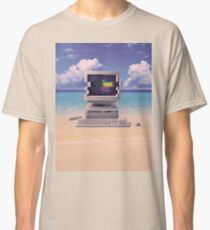Camiseta clásica Vaporwave Macintosh - Sin texto