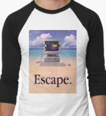 Vaporwave Macintosh Men's Baseball ¾ T-Shirt