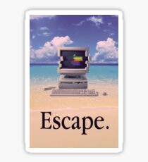 Pegatina Vaporwave Macintosh