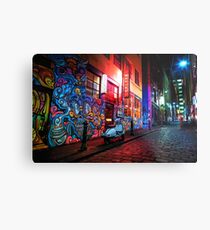 Evening in Hosier Lane Metal Print