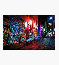 Evening in Hosier Lane Photographic Print