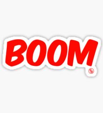 Boom (red) Sticker