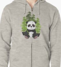 High panda Zipped Hoodie