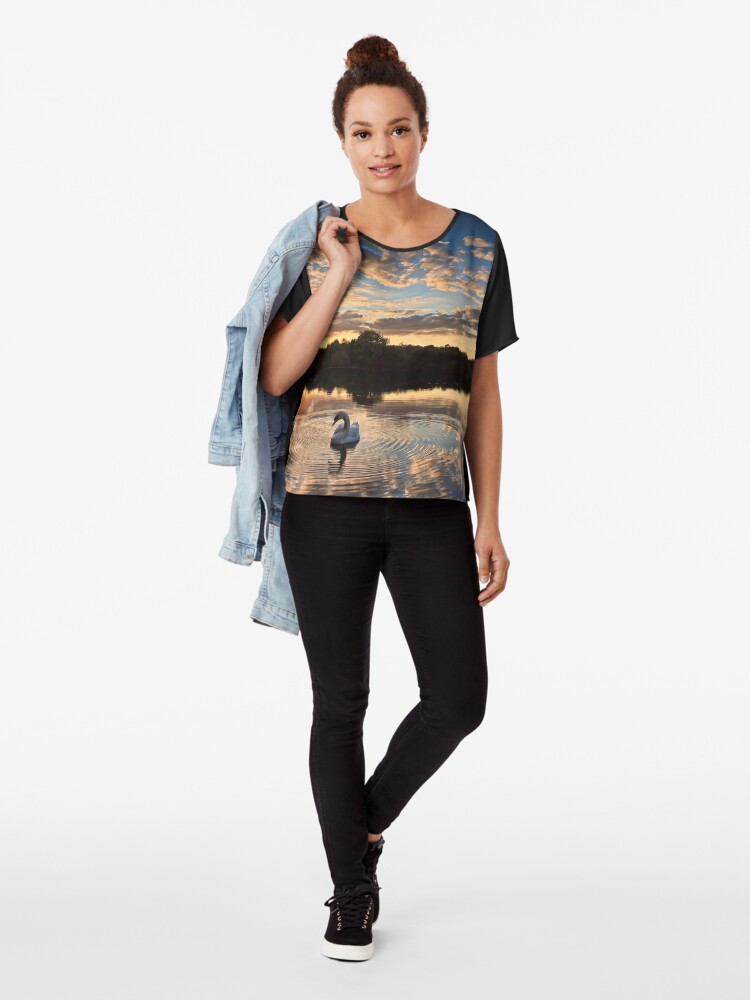 Alternate view of swan lake Chiffon Top