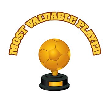 MVP Most Valuable Player: Soccer Ball Trophy Sticker by jorgechubuter