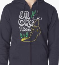 Smoke tires (3) Zipped Hoodie