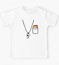 Schiedsrichterkarten pfeifen Kinder T-Shirt