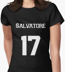 Salvatore— White Women's Fitted T-Shirt
