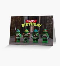 Teenage Mutant Ninja Turtles themed Birthday Card Greeting Card