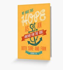 HEBREWS 6:19 Greeting Card