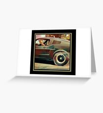 Bullitt Steve McQueen Mustang Greeting Card