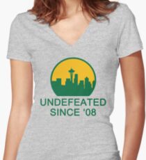 Undefeated Women's Fitted V-Neck T-Shirt