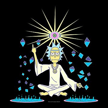 R.i.c.k and M0rtyy Spiritual Rick w 3rd Eye | Sticker