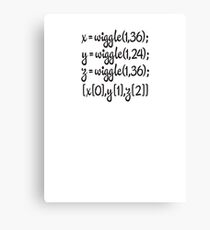 wiggle, wiggle, wiggle Canvas Print