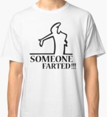 Funny Farting Cartoon Comic Humor Design Classic T-Shirt