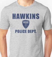 Hawkins Indiana Police Department Shield Unisex T-Shirt