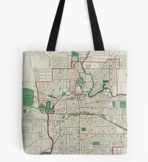 Vintage Map of Fort Wayne Indiana (1919) Tote Bag