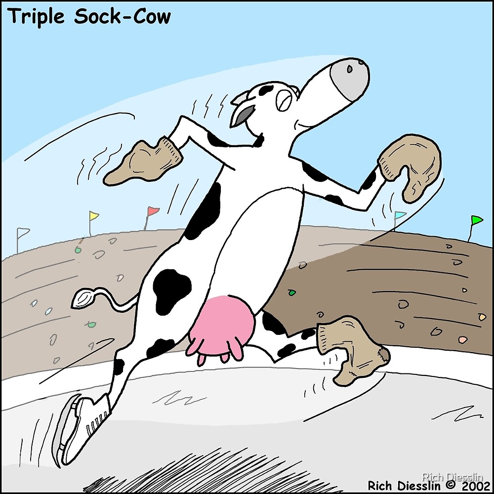 Triple Sock Cow by Rich Diesslin