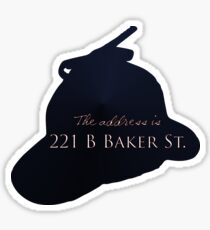 "Sherlocked" 221 B Baker Street Sticker
