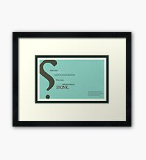 Irony Mark Framed Print