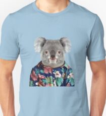 Cute Koala in a Hawaiian Shirt Unisex T-Shirt
