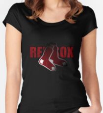 Red Sox Logo Women's Fitted Scoop T-Shirt