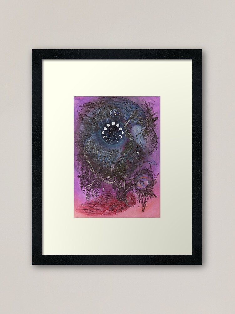 Alternate view of Night Bird Framed Art Print