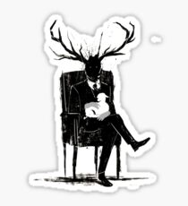 Hannibal Lecter NBC Stag Antlers Lamb Sticker