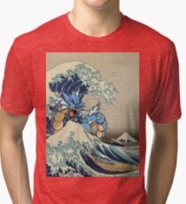 The Great Wave Off Gyarados Tri-blend T-Shirt