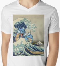 The Great Wave Off Gyarados Men's V-Neck T-Shirt
