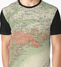 Vintage Geological Map of Nova Scotia (1906) Graphic T-Shirt