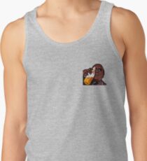 Morpheus Drinking a Forty in a Death Basket Tank Top