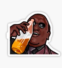Morpheus Drinking a Forty in a Death Basket Sticker