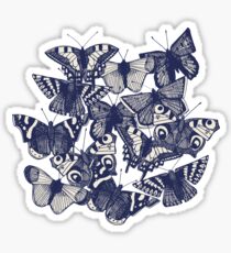 butterfly pale mint Sticker