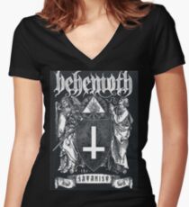Satanic Band Women's Fitted V-Neck T-Shirt