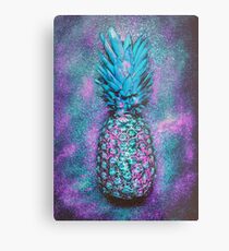 Glam Ananas Metallbild