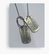 xmen logan dogtag Metal Print