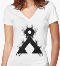 Camiseta entallada de cuello en V ¿Ves a casa?